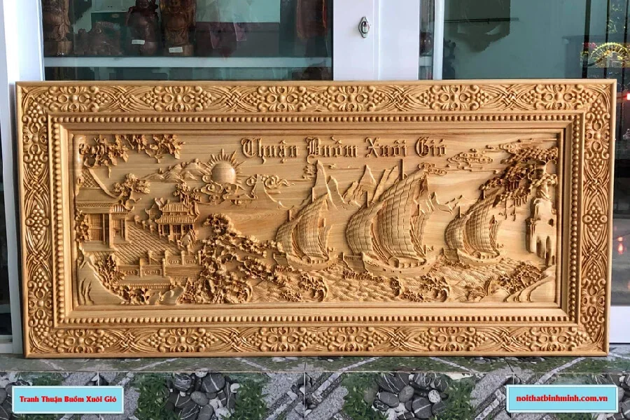 101 mẫu tranh thuận buồm xuôi gió đẹp nhất, hợp phong thủy