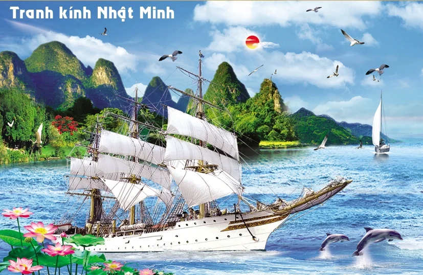 Tranh Kính Thuận Buồm Xuôi Gió - Món Quà Ý Nghĩa