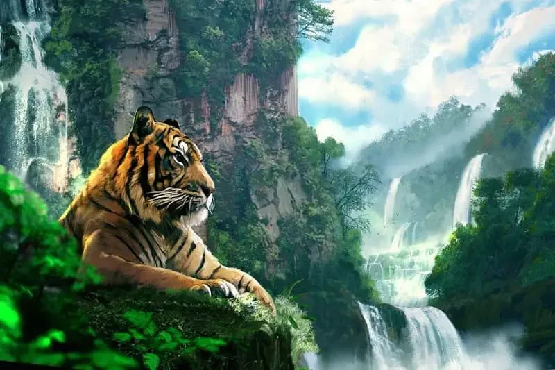 Hổ (Panthera tigris): Chúa tể Rừng xanh & Biểu tượng của Sức - hình ảnh hổ 4K: Bộ sưu tập ảnh độ phân giải cao - hình 12