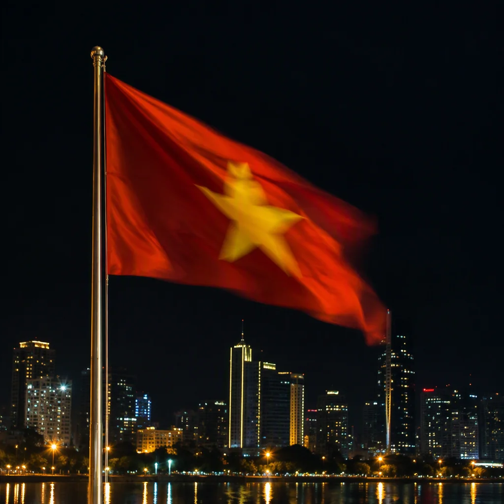 hình lá cờ việt nam, mẫu 3