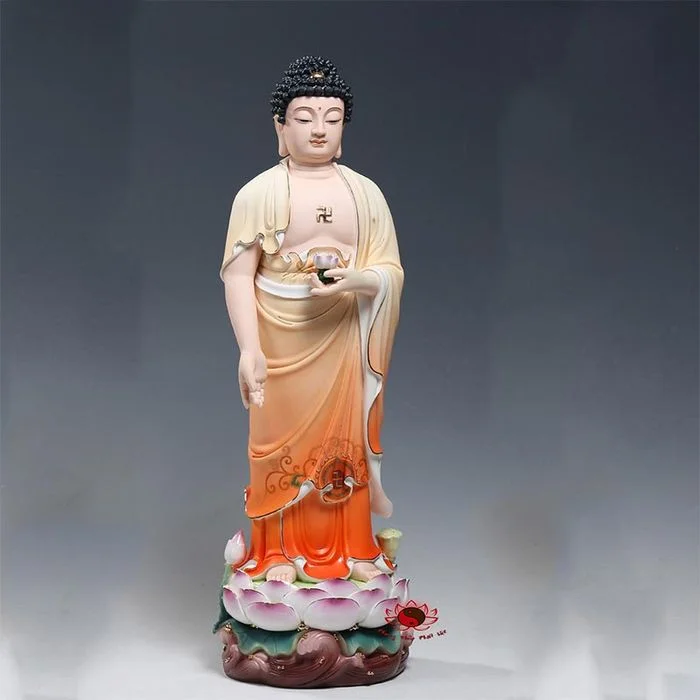 Tượng Phật A Di Đà đứng cầm bát