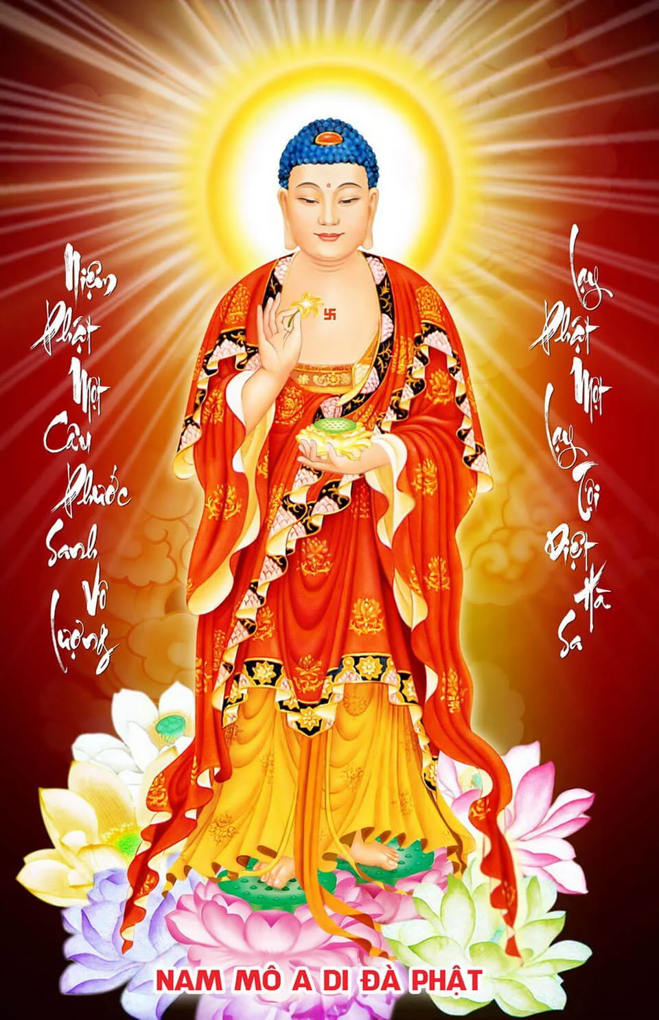 20+ Hình ảnh Đức Phật A Di Đà đẹp nhất - Amitābha - A-di-đà Phật