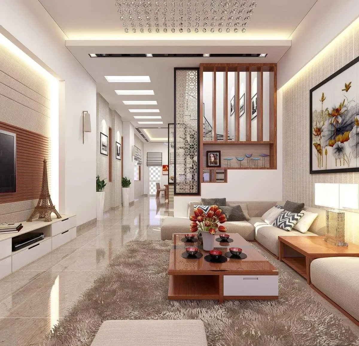 200+ mẫu trang trí phòng khách đẹp và đơn giản nhất 2025 (2)