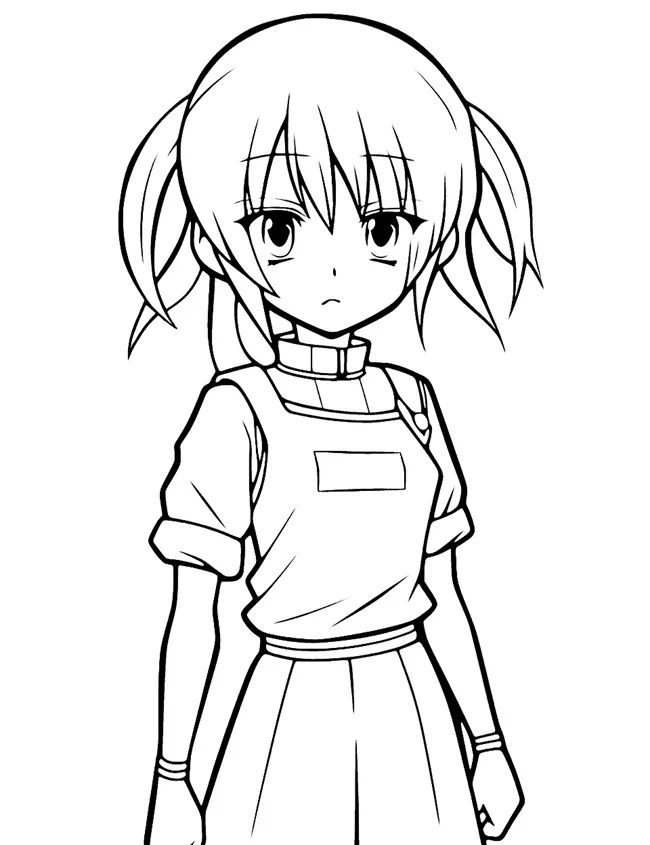 Tổng hợp +100 tranh tô màu anime ngầu, cute, đơn giản cho bé