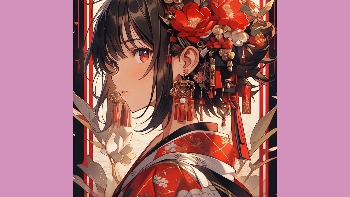 Tải ảnh vẽ tranh anime nữ 4k