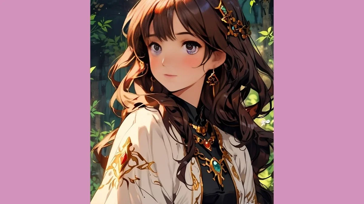 mẫu Hình vẽ tranh anime nữ cổ trang