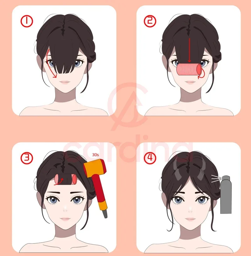 Tóc mái bay buộc cao (4)