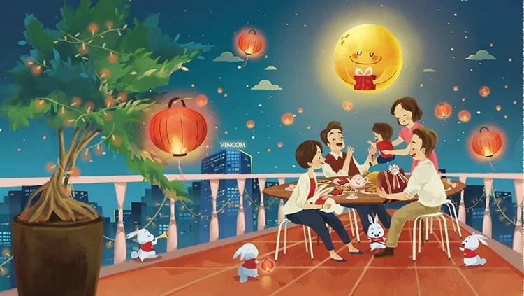 Hình ảnh Trung thu chủ đề đoàn viên (2)