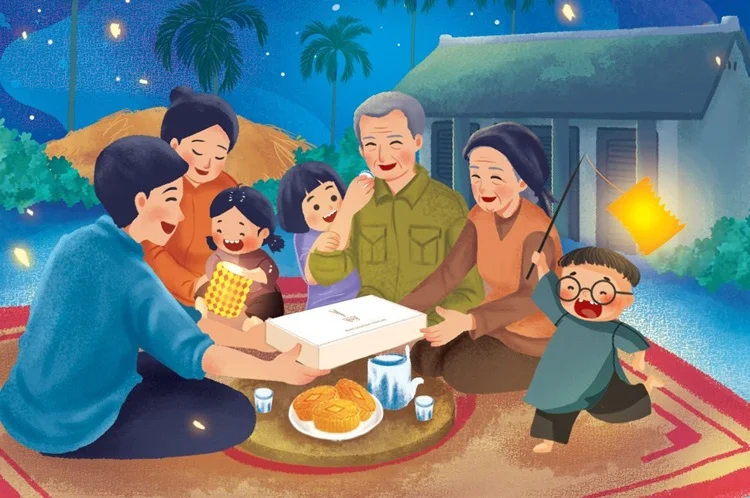 Hình ảnh Trung thu chủ đề đoàn viên