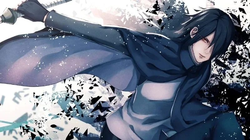 Hình anime nam lạnh lùng trong khung cảnh tuyết rơi - hình 2