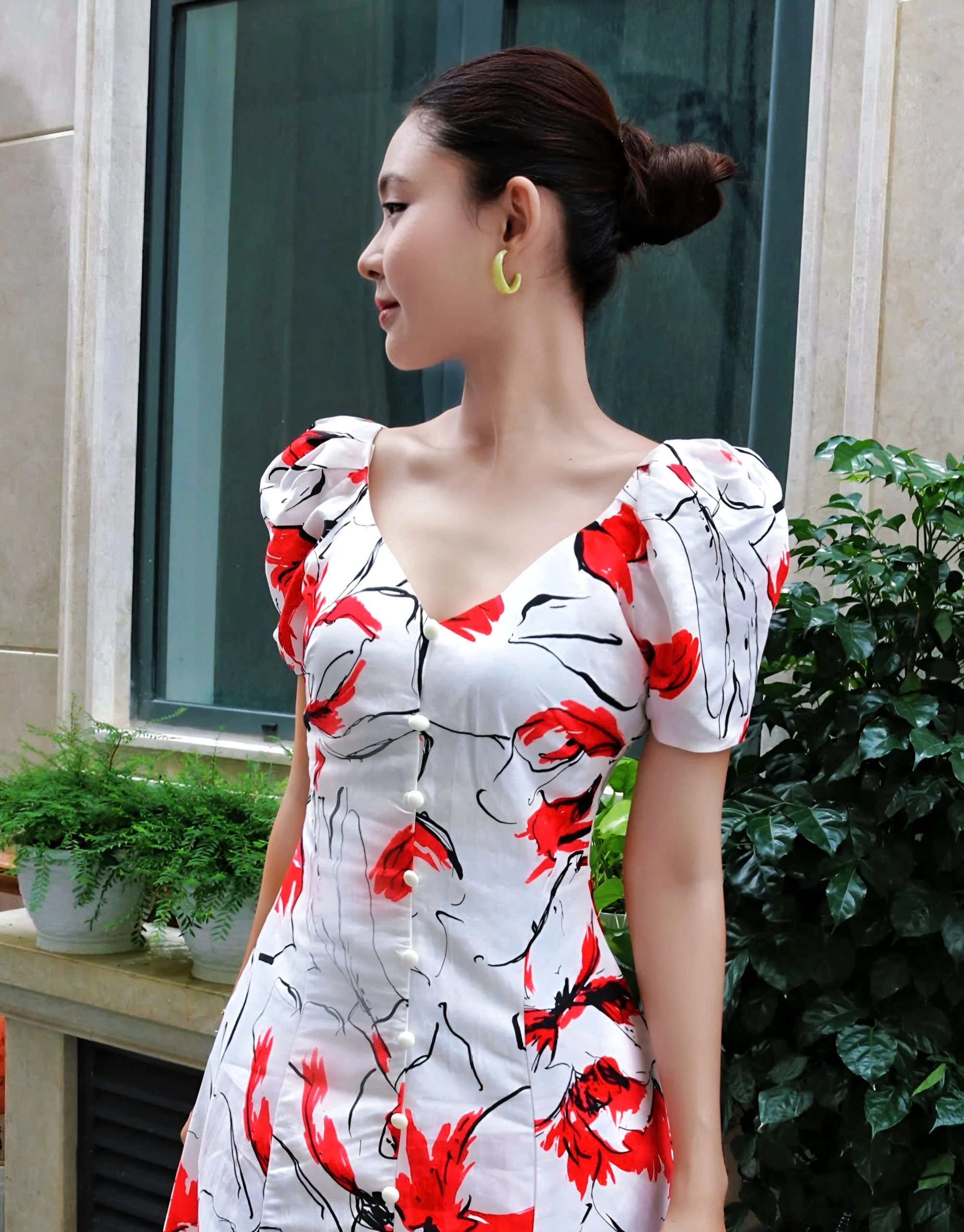 mẫu đầm xòe hoa đẹp nhất, mẫu 11