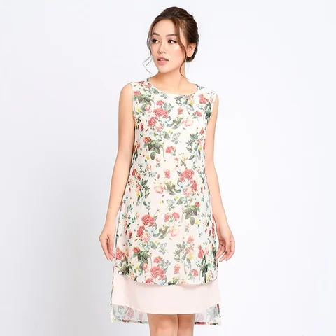 Ảnh 10 minh hoạ mẫu đầm xòe hoa đẹp nhất