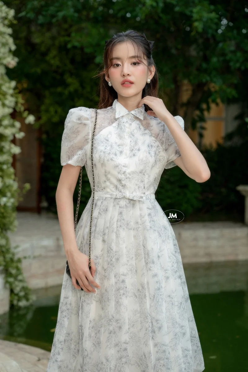 mẫu đầm xòe hoa đẹp nhất — ảnh 17