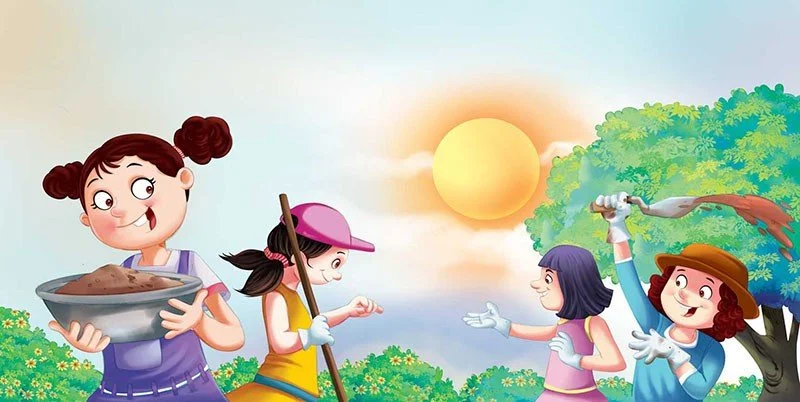 Học sinh tham gia hoạt động ngoại khóa ngoài trời
