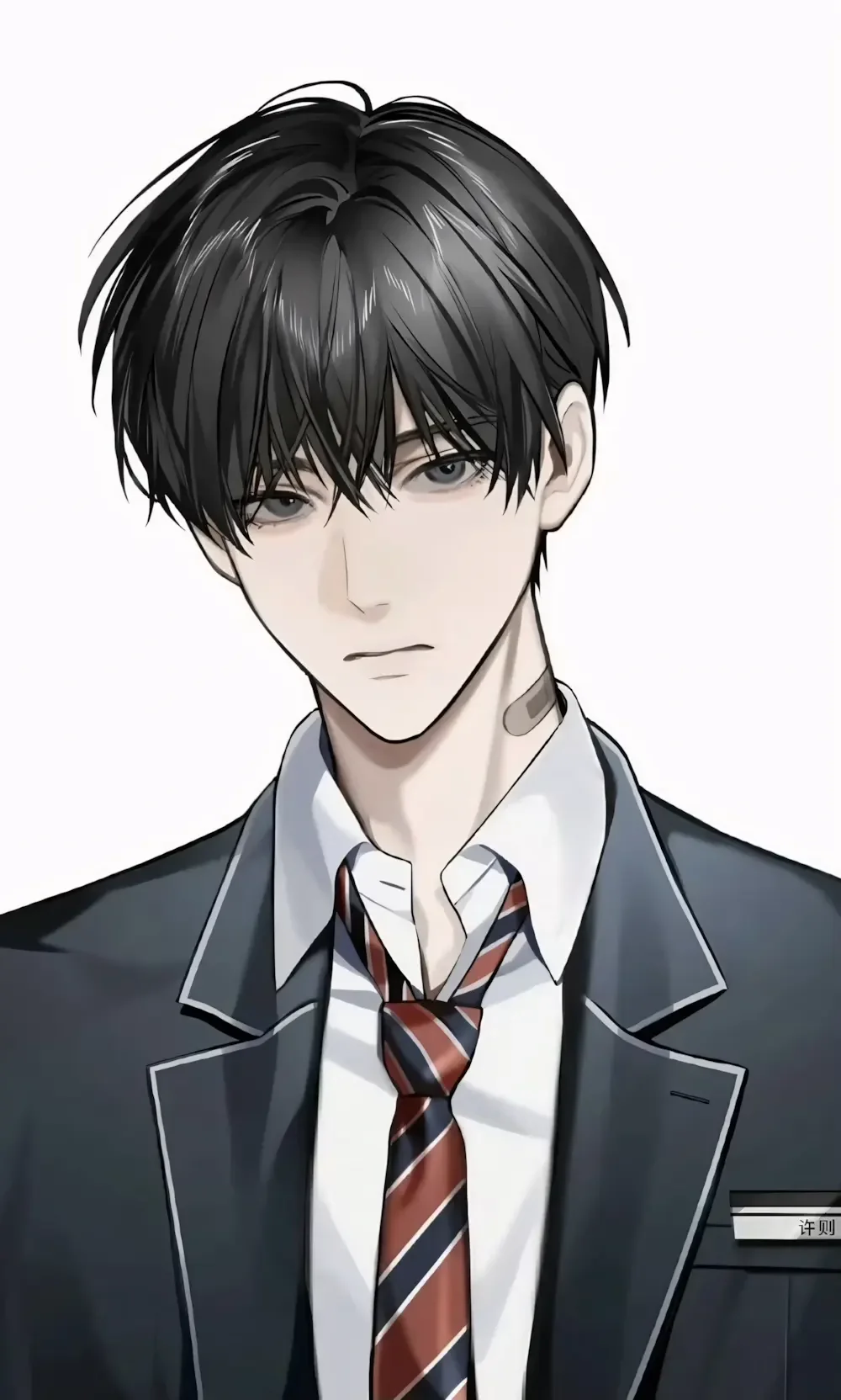 ảnh trai anime mặc đồng phục nghiêm túc