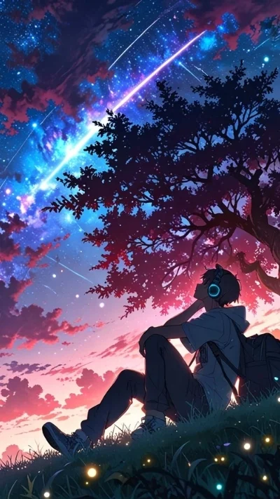 Ảnh anime nam buồn có gái bỏ rơi